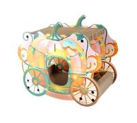 JISADER Cat Scratching Pad Cats Sleeping House Two Tier Portable Pet Accessories Comfortable Nest Pet Bed for Kitten Indoor Cats