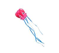 JISADER Children's Garden Toy, Easy-to-fly Beach Toy with Decorative String, Children's Toy, Outdoor Toy, Red