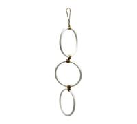 JISADER Climbing Rings for Snakes, Hermit Accessories, Reptile Tank Accessories, Easy to Install, Sturdy Metal, for Ball Pythons, White