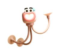 JISADER Dangling Form Funny Sportsman Night Montable Bending Night Lamp DIY Form for Office, Pink