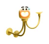 JISADER Dangling Form Funny Sportsman Night Montable Bending Night Lamp DIY Form for Office, Yellow