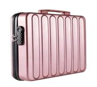 JISADER Document Storage, Portable, Waterproof, Large Capacity, High-end, Document Organizer, File Storage for Cards, Rose Gold