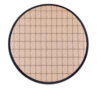 JISADER Dog, Breathable Dog for Car Travel, Rattan Weave Mat for Hot Summer Days, Brown, Large Round Mat Diameter 40cm