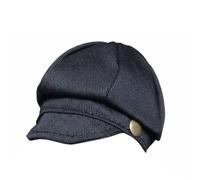 JISADER Doll Hat Newsboy Cap Lightweight Textile Apparel Fashion Accessory Versatile Fit Suitable for Dolls Collection Display Home Styling , Black , 17.9-20.9cm