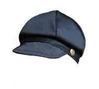 JISADER Doll Hat Newsboy Cap Lightweight Textile Apparel Fashion Accessory Versatile Fit Suitable for Dolls Collection Display Home Styling , Black , 22.6-24.5cm