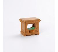 JISADER Dollhouse Furniture Authentic Micro Landscape Accessory, antique chinese miniature decor, Traditional miniature decor for Home Decor, Canopy Bed, Canopy Bed