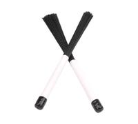 JISADER Drum Brushes for Percussion with Comfortable Handle for Various Applications, White