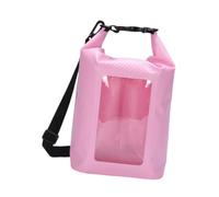 JISADER Dry Bag Waterproof Phone Pouch 5L Float Bag Roll Top Sack Waterproof Bag for Camping Sailing Fishing Boating Swimming, Pink