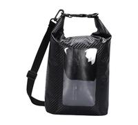 JISADER Dry Bag Waterproof Phone Pouch 5L Float Bag Roll Top Sack Waterproof Bag for Camping Sailing Fishing Boating Swimming, Black