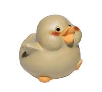 JISADER Duck Tea Pet Ornament Animal Tea Figurine Collection Decoration Sand Miniature Sculpture for Desktop Ceremony Bedroom
