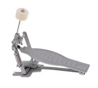 JISADER Durable Single Foot Pedal with Soft Wool Beater - Ideal for Drummers, Silver, as described