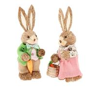 JISADER Easter, 35cm, Easter Theme, Crafts, Artificial Garden Statues, Green Pink