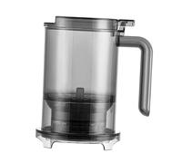 JISADER Easy Clean Infusion Teapot with Dustproof Lid, Loose Leaf Infuser, Elegant Clear Design, Strainer, Clear Black