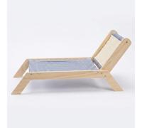 JISADER Elevated Cat Lounger, Open Elevated Pet Bed for s, Beach Chair for Cats Style, Raised Resting Place Furniture, Beach Lounger