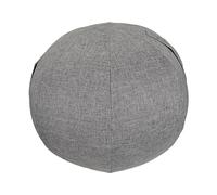 JISADER Exercise Ball Cover Pilates Ball Protector Birthing Ball Chair Cover Linen Material Antislip Handle Suitable for Fitness Office Home, Gray 65cm