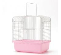 JISADER Extra Large Hamster Cage Villa, Two-Tier Syrian Hamster Home with Iron Wire and Base, Four Seasons Golden Hamster Enclosure for Small Animals, Pink, Pink