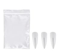 JISADER False Nails and Fake Nails Set for Professional Use, Nail Extensions for Women, Nail Tip Kit for, Technicians Use, Long Water Drop Shape, Size 0