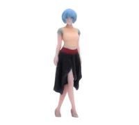 JISADER Female Figure in 1:64 Scale, Miniature Figure for Table Decoration, Micro Landscape, DIY Scene, Style D