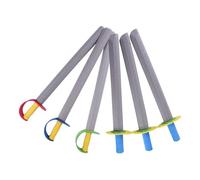 JISADER Foam for Kids Prince and Pirate Sword Toys Event Favors Role Play Gifts Fencing Lightweight Costume Accessories, 6pcs