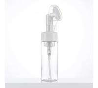 JISADER Foaming Soap Dispenser Refillable, Foaming Soap Dispenser Silicone Brush, Foaming Soap Dispenser for Skincare, Clear (200ml, 3-Pack)