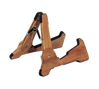 JISADER Folding Guitar Stand Universal Wooden Frame String Instrument Holder Wood Stand Holder for Ukulele, brown