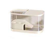 JISADER for S, with Lids, Reptile Habitat Accessories, with for Frogs, Geckos, Amphibians, Bearded Dragons, Beige Large
