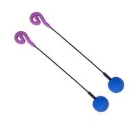 JISADER Friction Gong Mallet Drum Stick Acoustic Percussion Friction Mallet with Rubber Ball Head for Yoga Playing Sound Healing, 2Pcs