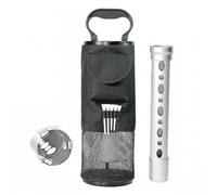 JISADER Golf Ball Shag Tube, Retriever picker, Extendable Aluminum picker, Collector Bag, Black