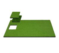 JISADER Golfers Practice .2m x 1.5m, Driving Range Mat with 17mm Turf & 2mm Non-Slip Rubber Base, Heavy Duty Chipping Practice Mat Indoor & Outdoor