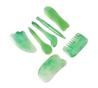 JISADER Guasha Massage Tools Massage and, Professional Massage Set for Women, Complete Facial Massage Kit for Skincare Users, Emerald Green