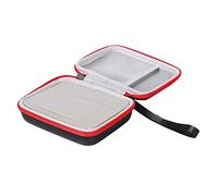 JISADER Guitar Plectrum Case Jewelry Organizers with Handle Small Item Organizer Handmade Guitar Pick Holder for Mandolin Ukulele Collectible Banjo, Red