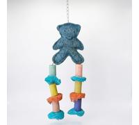 JISADER h Bear Bird Forag er Hang Toy for Parrots - Premium Cage Enrichment, 2
