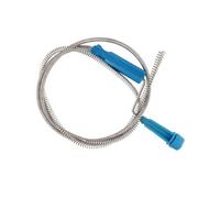 JISADER Hair removal, manual drain clog remover tool, steel wire toilet cleaner, clogged for auger for rental property, Black Handle