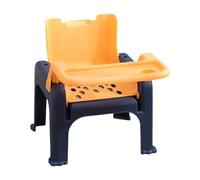 JISADER Hair Washing Chair Children Shampoo Bed Folding Hair Washing Bed Dining Seat for Boys, Orange