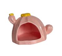 JISADER Hamster Bowl, Stable Interior for Hamsters, Suitable for Small Animals Such As Chipmunks And Gerbils, Pink