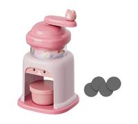 JISADER Hand Crank Manual Ice Crusher, Slushie Machine, Manual Ice Crushed Machine for Home, Pink with 1 Bowl