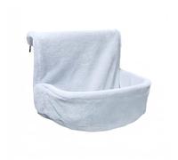 JISADER Hanging Cat Bed Radiator Cat Hammock with Round Metal Frame, Winter Heated Cat Nest for 1 Cat, Warm Cosy Indoor Resting Place for Small Pets, Light Gray