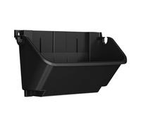 JISADER Hanging Flower Pot, Black Wall Mount Planter, Water-saving, Drought-resistant, Pastoral, 33x14x18cm, Black