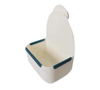 JISADER Hay Feeder, Grass Frame, Professional Easy to Fill Food Basket, Feeding Bowl for, Small Animals, White