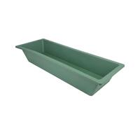 JISADER Heavy Duty Rectangular Pig Feeder Trough, Large Size Livestock Water and Feed Trough for Farm Barn, Trough for Farmers, 5 Pack 24 Inch, Rectangular