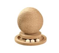 JISADER Jute Cat Scratcher Ball Wear Resistant Interactive Grind Claw Pet Furniture