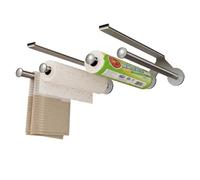 JISADER Kitchen Roll Holder for Modern Kitchen Storage, Under Cabinet Paper Towel Holder, Storage Rack for Home Cooks, Ideal for Apartment Dwellers, Gunmetal Grey