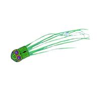 JISADER Large Long Tail Beach Ball with 30m String, Colorful Shaped for And Activities in The, Green