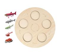 JISADER Life Growth Cycle Board Early #Educational for Preschool Kids, Salmon