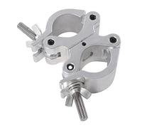 JISADER Lighting Truss Swivel Coupler Double Heads for Od 32-35mm Tube Aluminum Alloy Material Heavy Duty 50kg Easily Install Durable Accessories, Argent