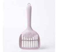 JISADER Litter Sifter and Cat Sifting Accessory, Flat Slatted Sand Sifter with Hanging Hole, Large Size Litter Sifter for Multi-Cat Household Maintenance, Gray violet