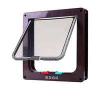 JISADER Locking Frame Lockable Dog And Gate Cat Flap Door,