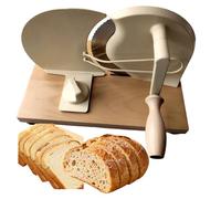 JISADER Manual Bread Slicer Hand Bread Cutter Adjustable Thickness Hand Crank Bread Slicer with Scale Line and Suction Cup Homemade Cutter for Sourdough Bread