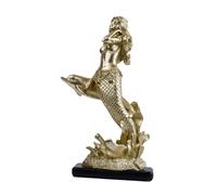 JISADER Mermaid Statue Delicate Creative Desktop Ornament for Office Bookshelf Home