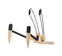 JISADER Mini Stand, Lightweight Wooden Stand for Ukulele, Bass, light brown, 31x25x32.5cm